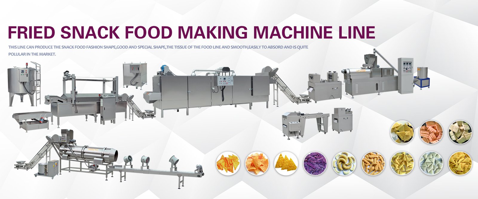 fried snack food production line