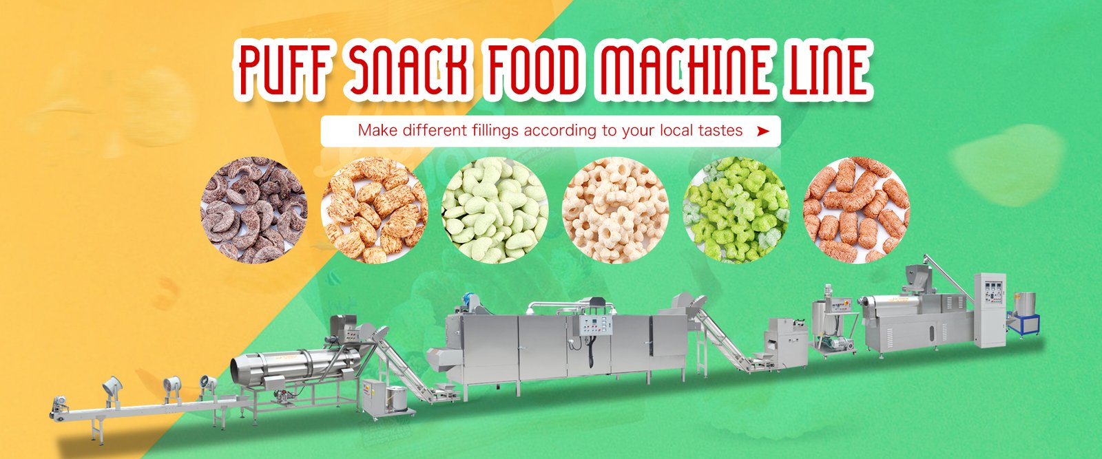 puffed snack food production line